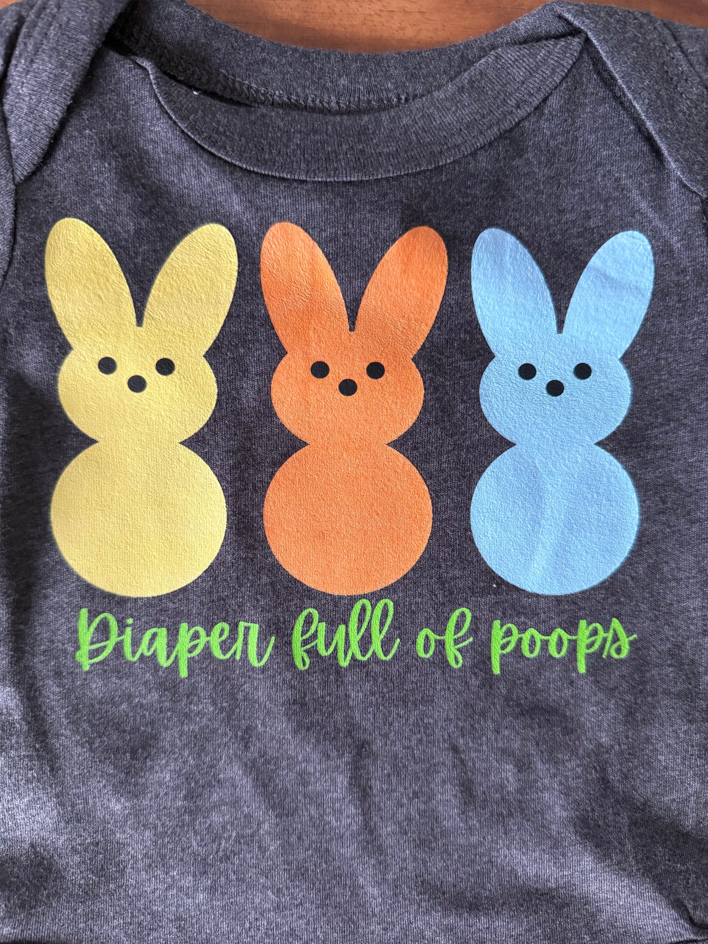 Diaper Full of Poops Baby Bodysuit Onesie