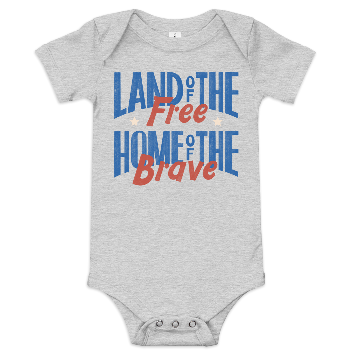 Land of the Free Home of the Brave Baby Onesie