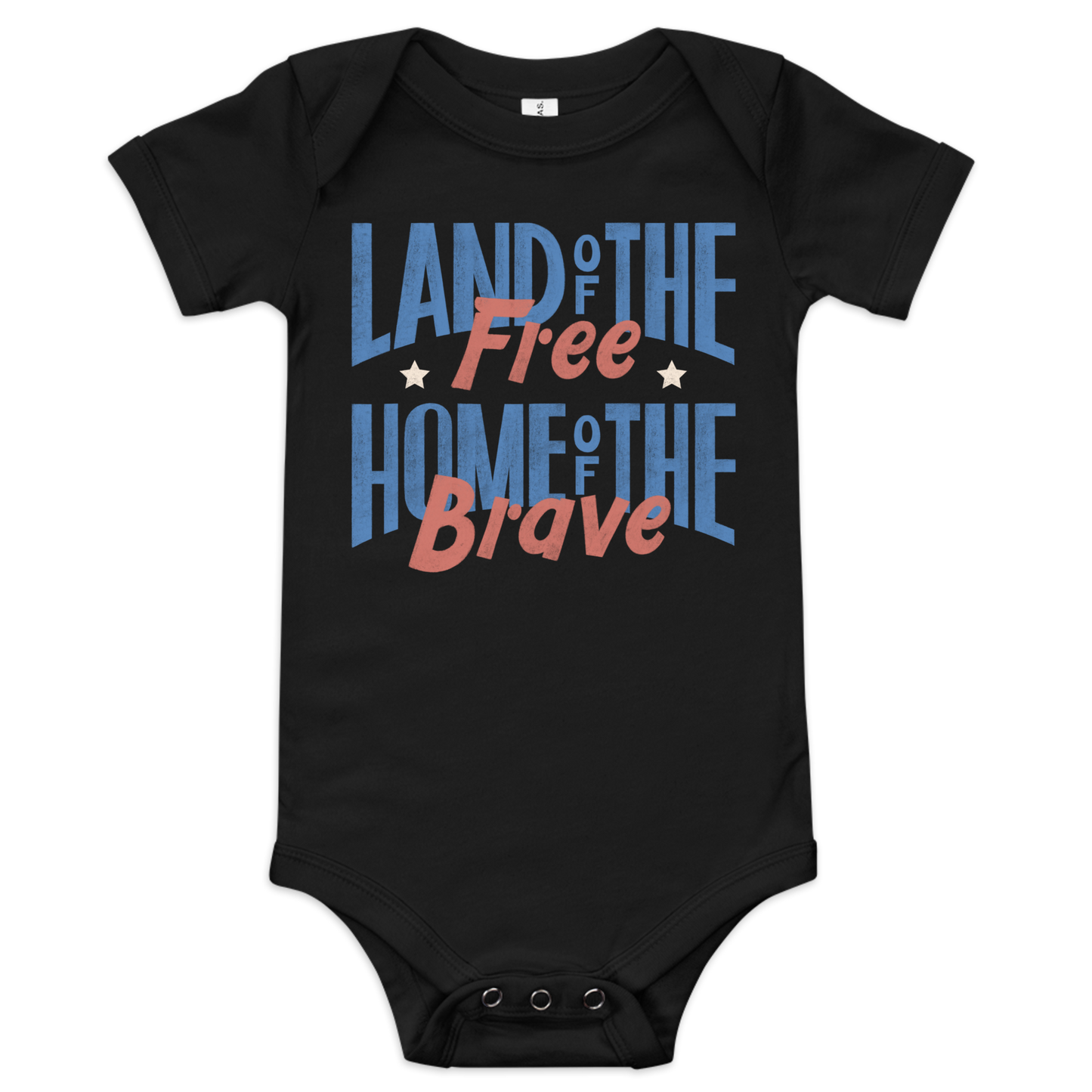 Land of the Free Home of the Brave Baby Onesie