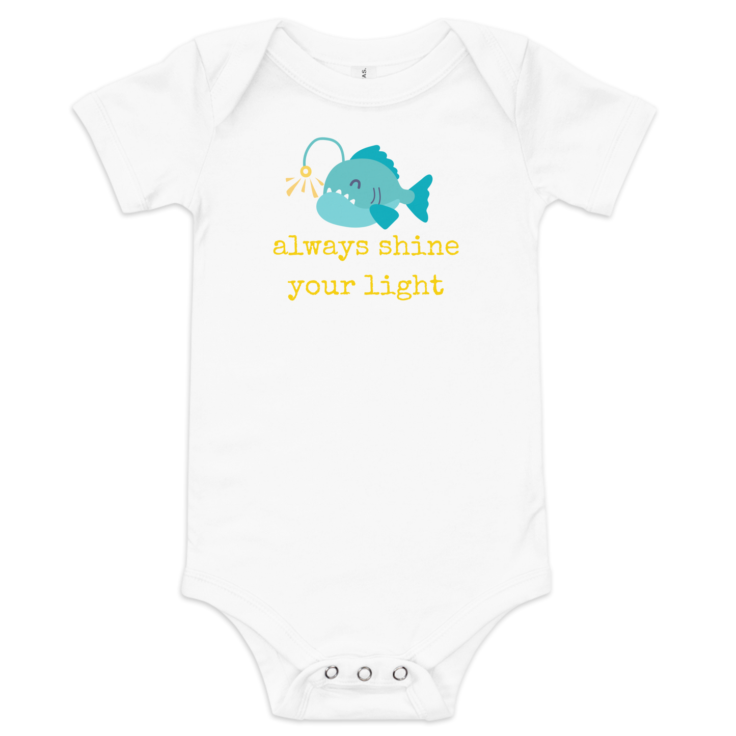 Always Shine Your Light Baby short sleeve one piece