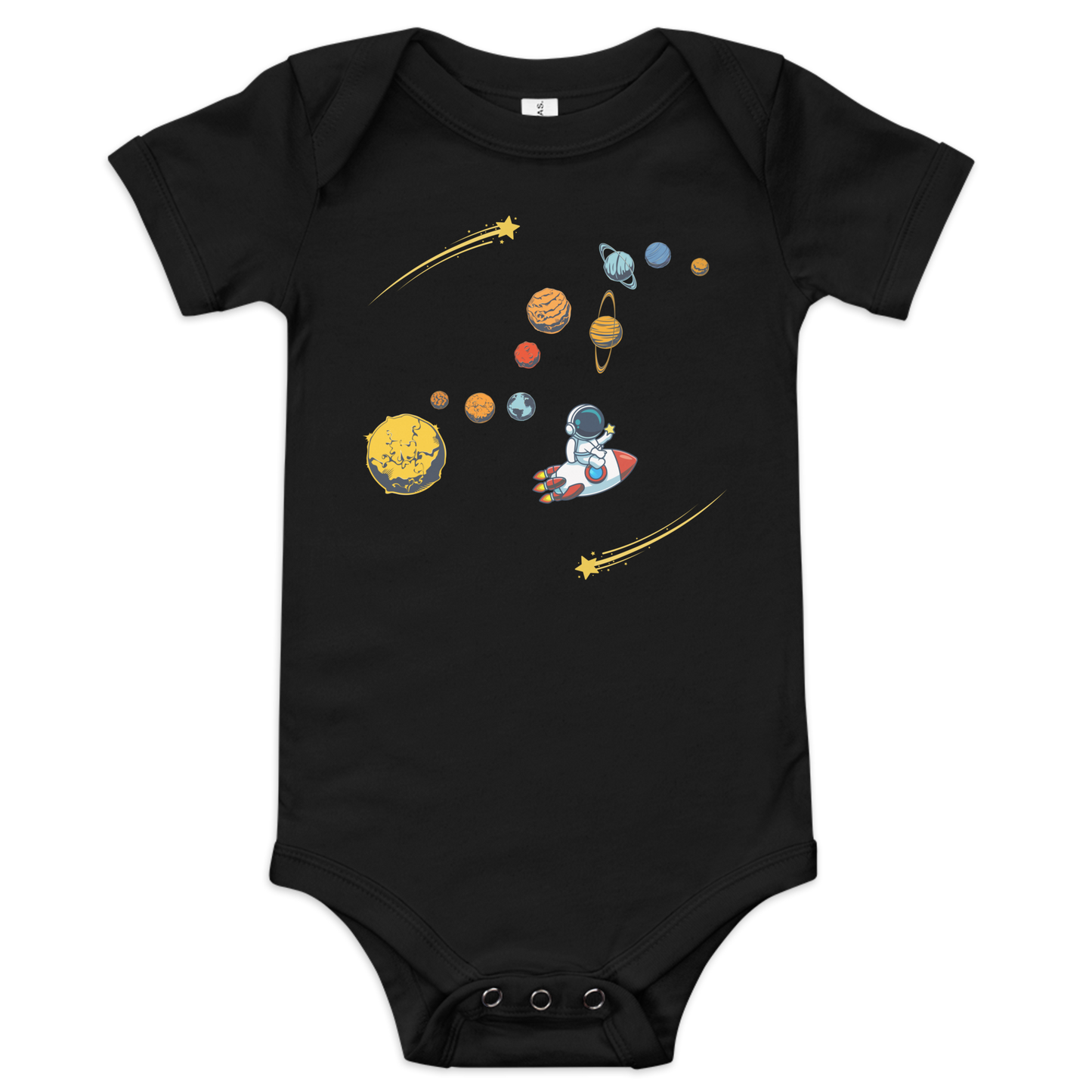 Rocket in Space Baby Onesie