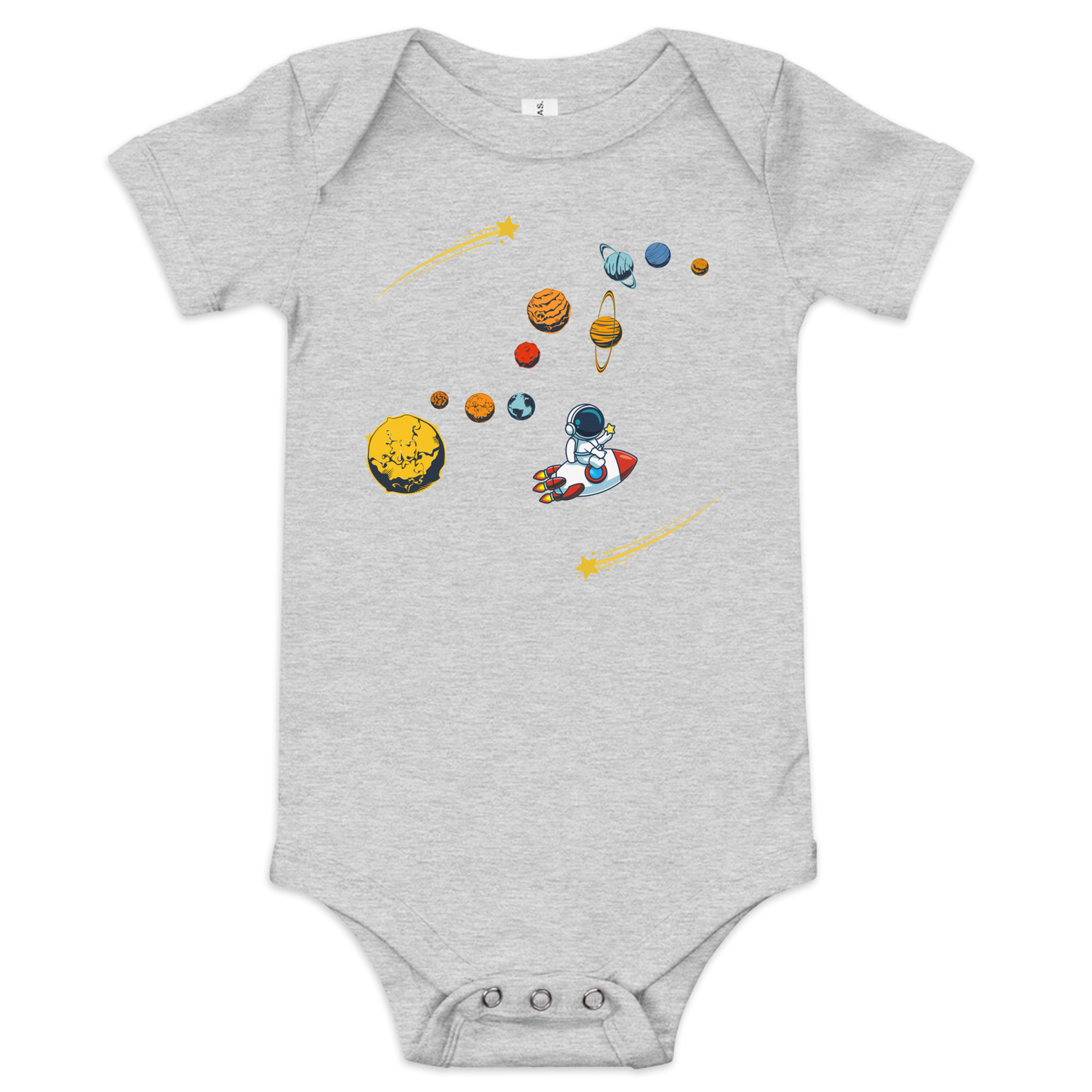 Rocket in Space Baby Onesie