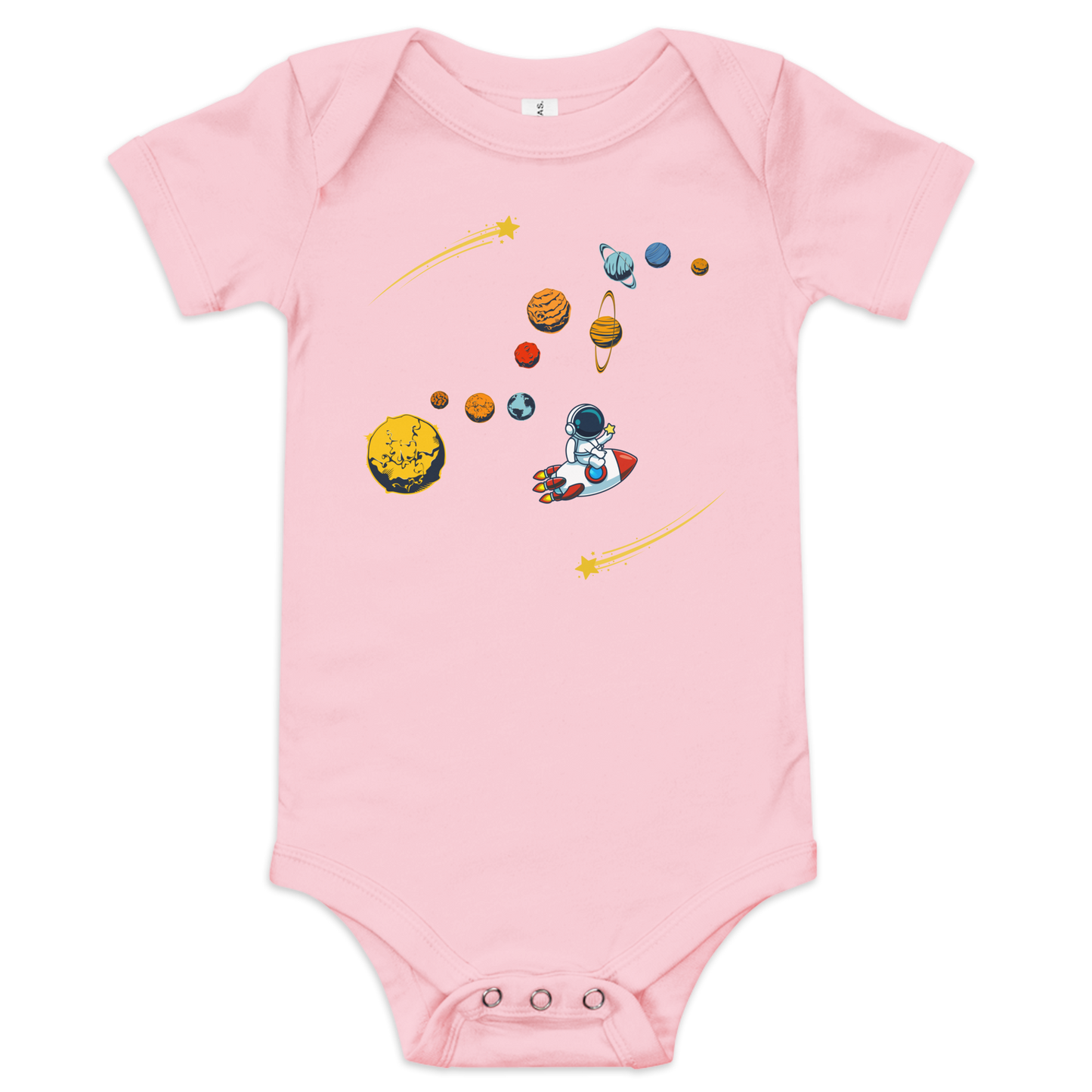Rocket in Space Baby Onesie