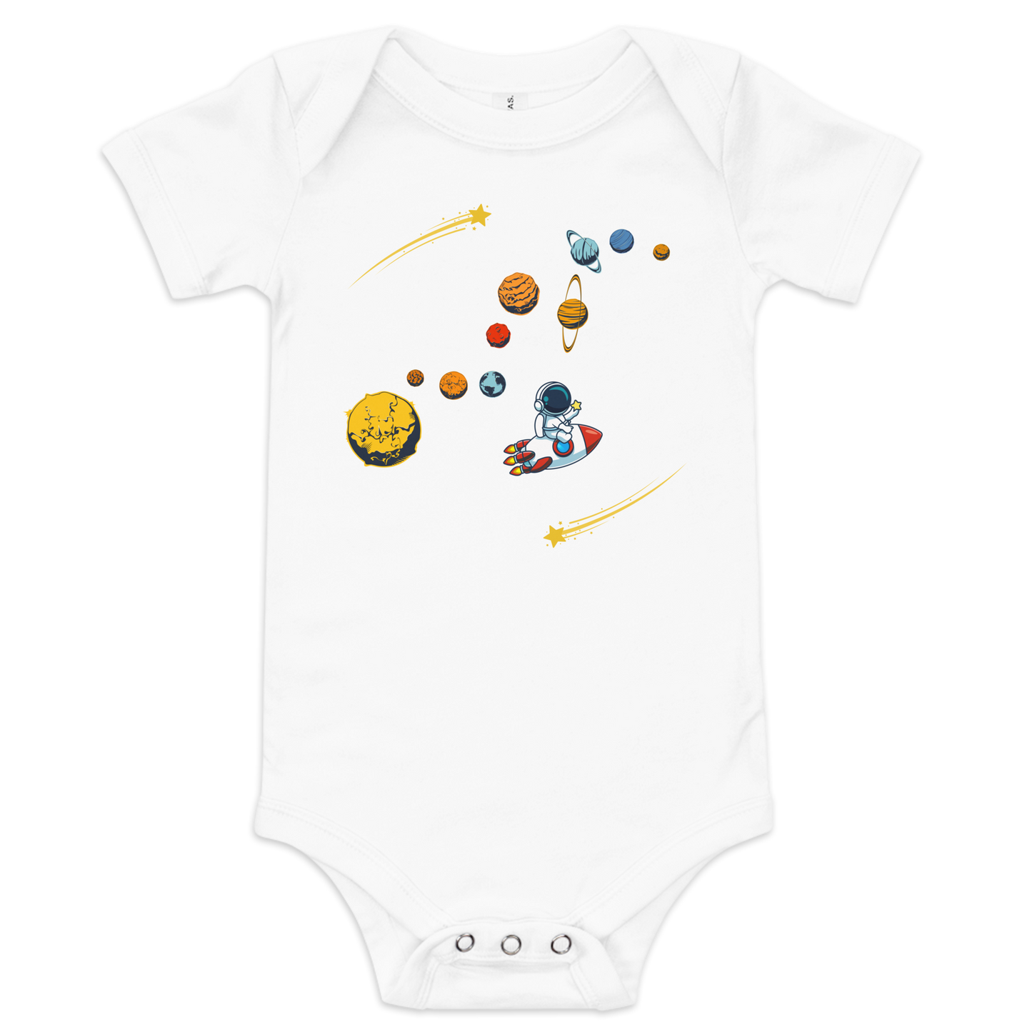 Rocket in Space Baby Onesie