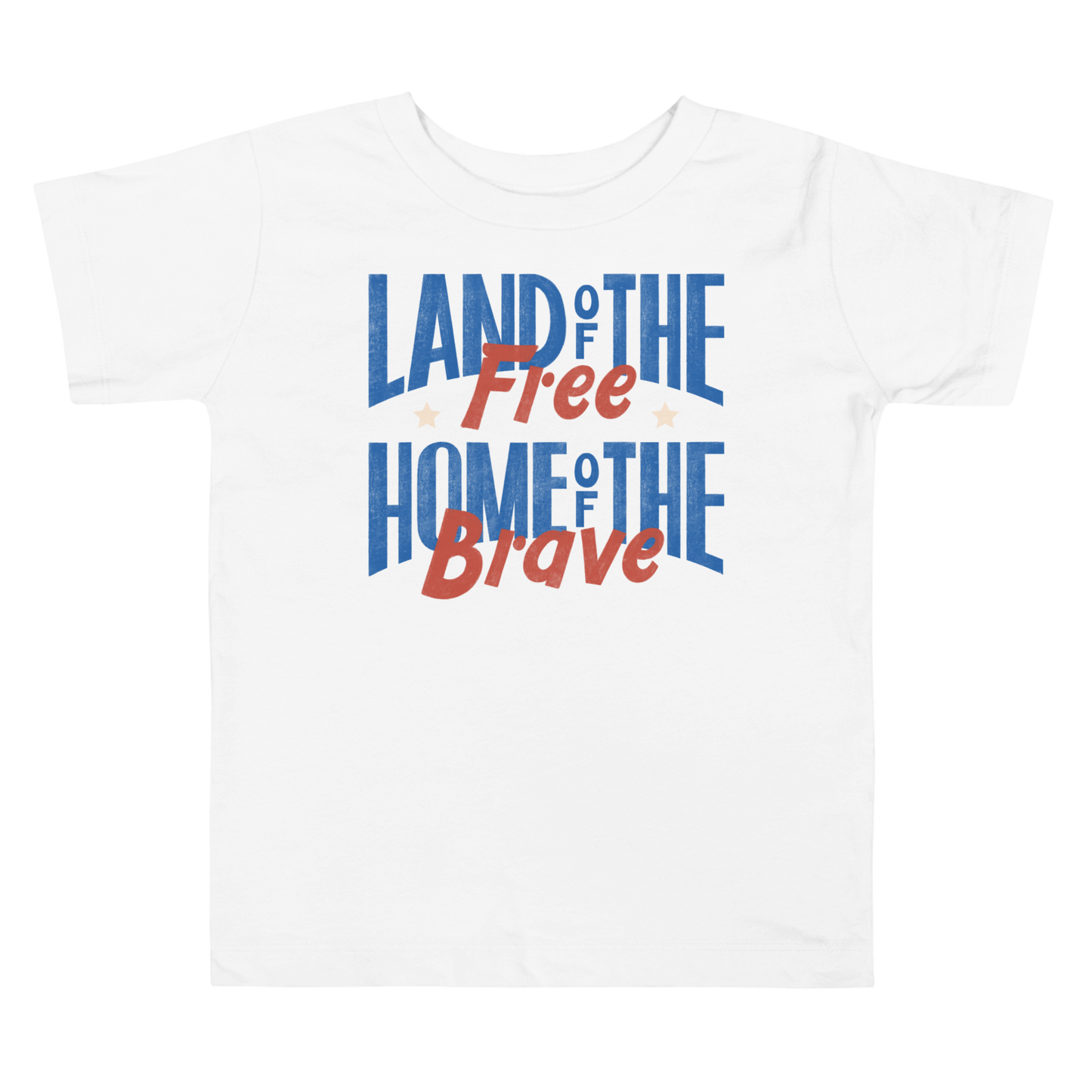 Land of the Free, Home of the Brave Toddler t-shirt