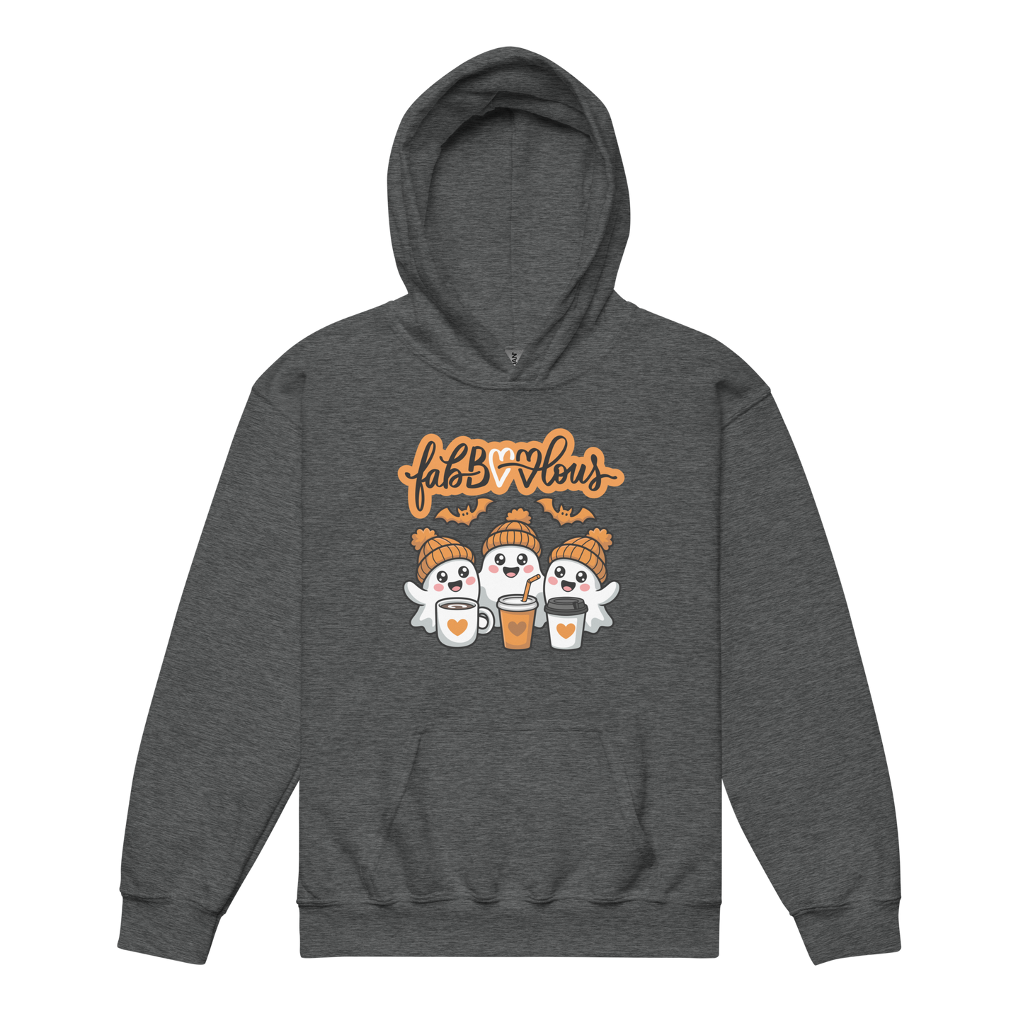 Halloween Fabulous Ghost Besties Youth heavy blend hoodie