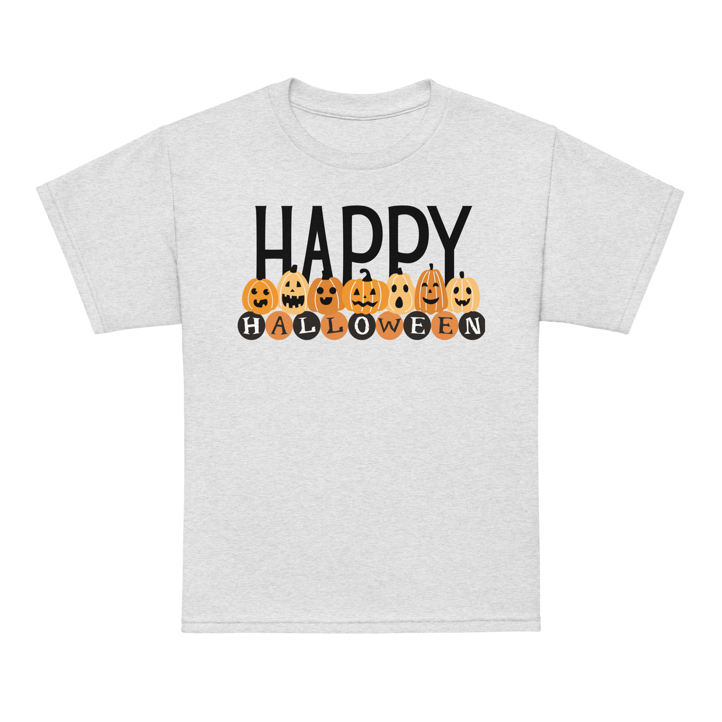 Happy Pumpkin Halloween Youth T-shirt