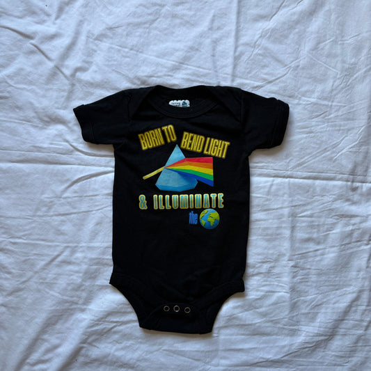 Born to Bend Light Baby Bodysuit | Prism Physics Onesie