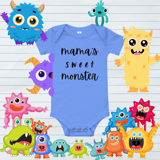 Mama's Sweet Monster Baby short sleeve one piece