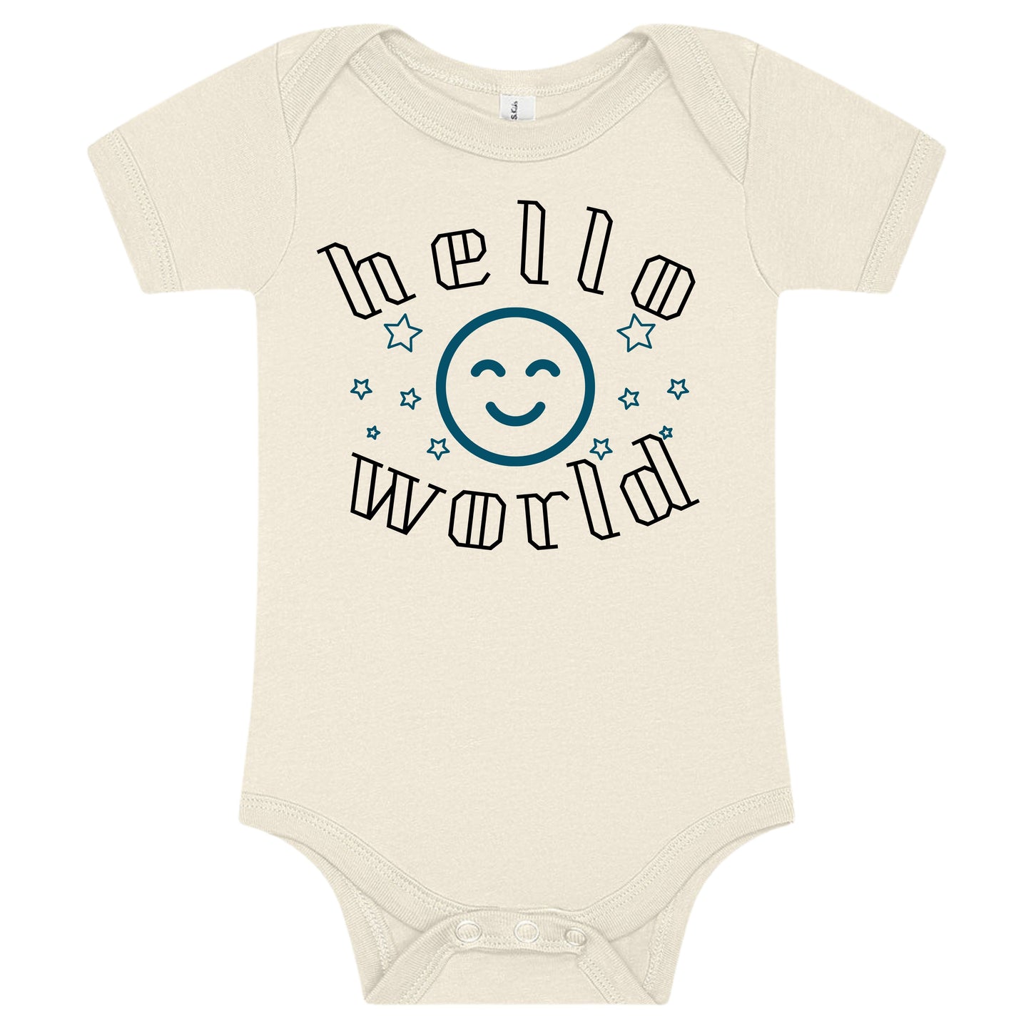 Hello World Smile Baby Onesie Bodysuit