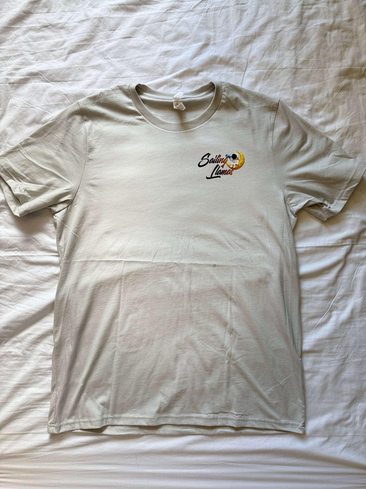 Space Explorer Adult Tee | Astronaut Solar System Graphic Shirt | Sailing Llamas