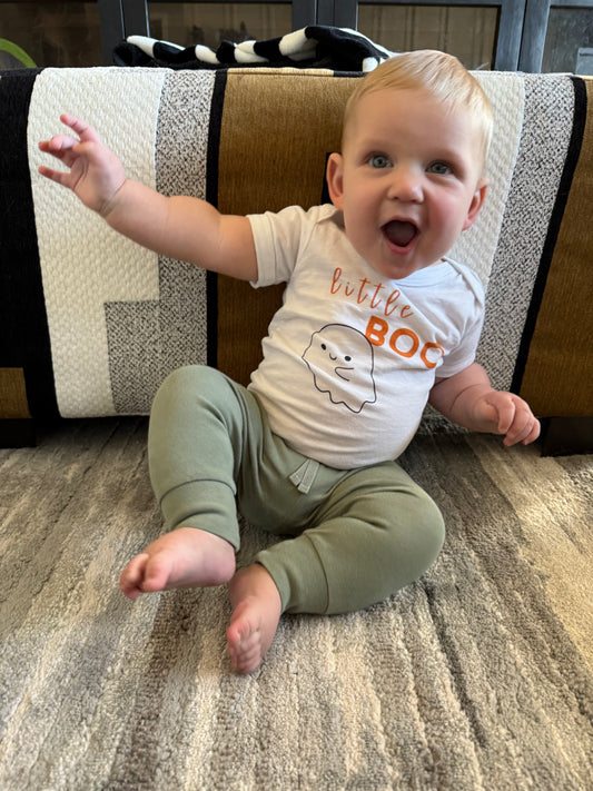 Little Boo Baby Fall Onesie