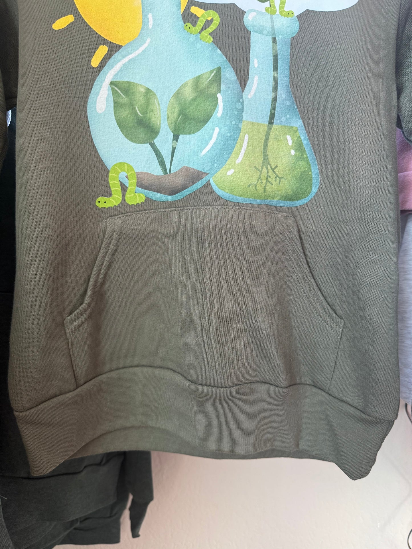 Plants in Beakers Biology Youth hoodie