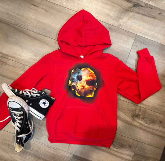 Astroid in Space Youth Hoodie
