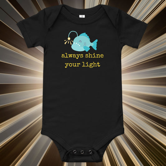 Always Shine Your Light Baby short sleeve one piece