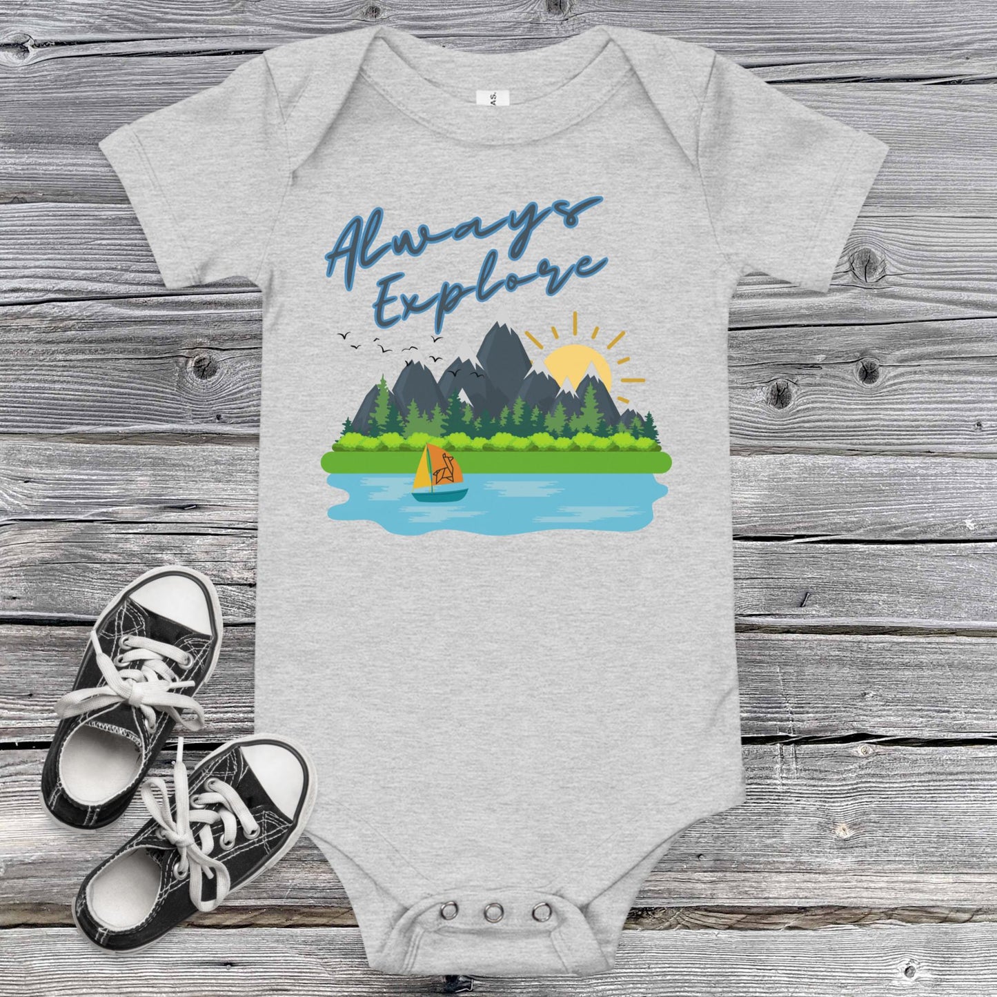 Mountains Baby Onesie