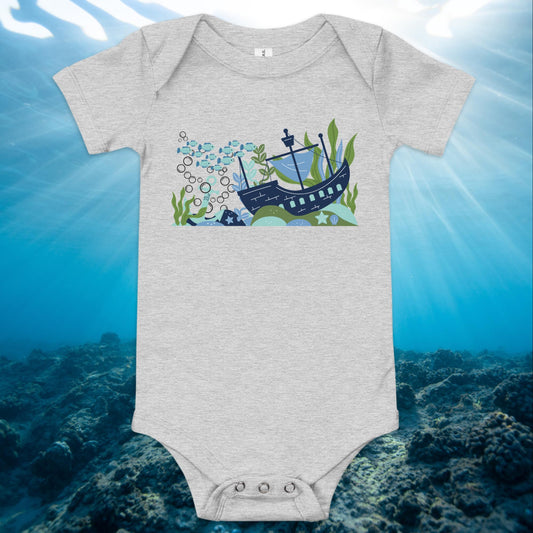 Sunken Ship Baby Onesie