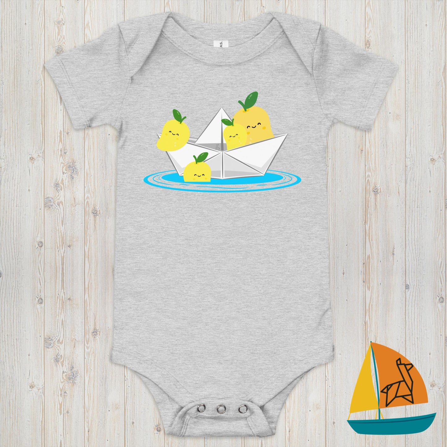 Lemons Sailing Baby Onesie