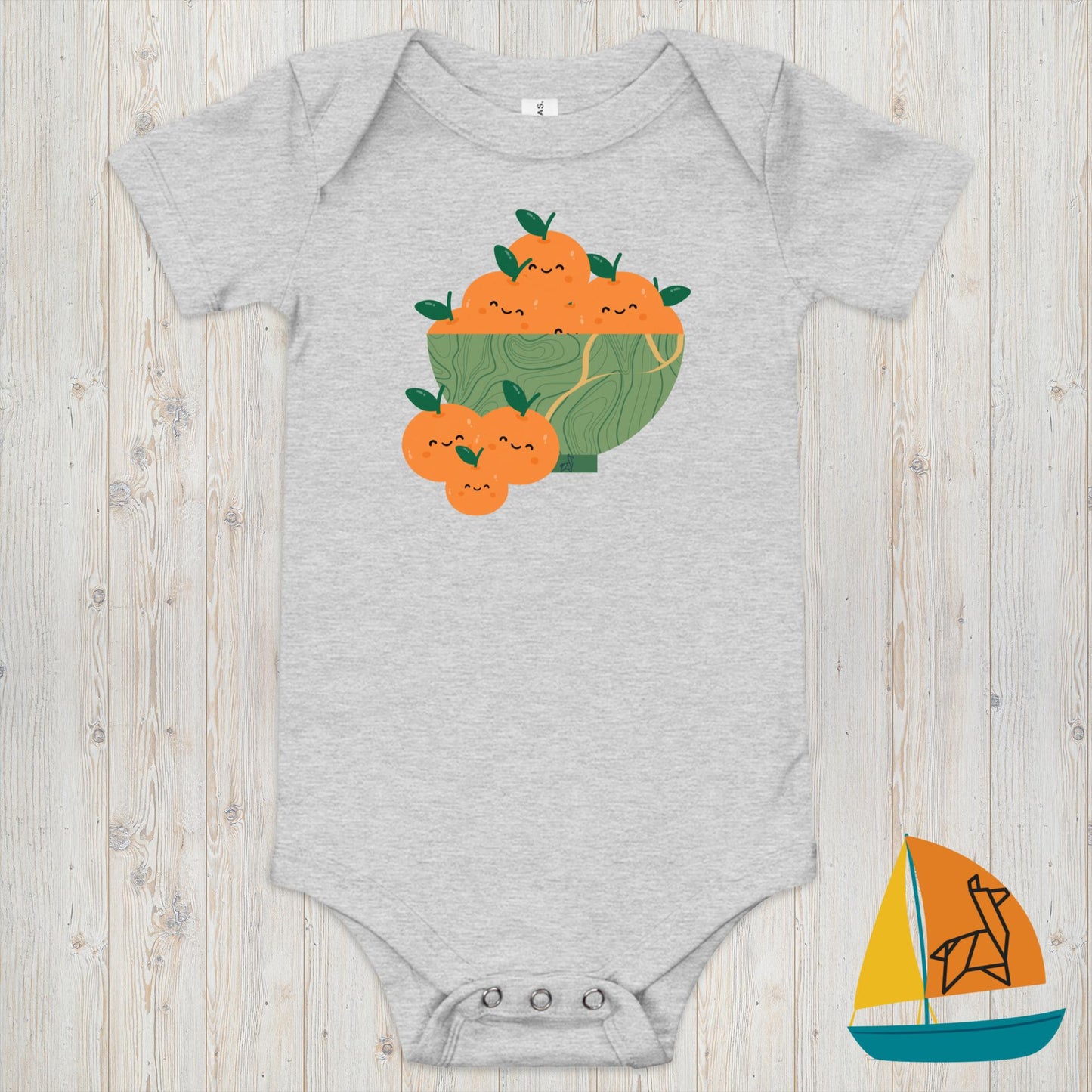 Orange Baby Onesie