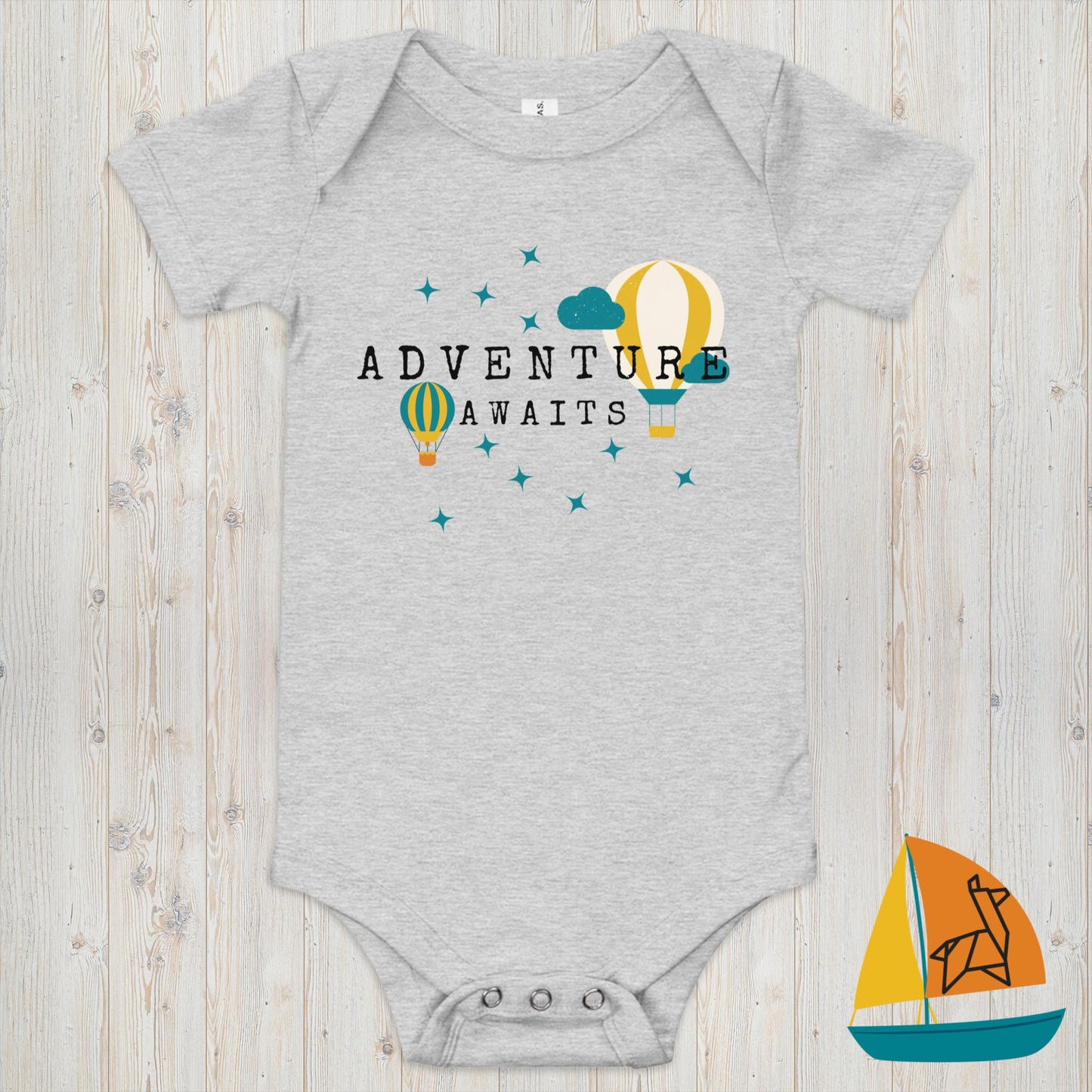 Air Balloon Adventure Baby Onesie