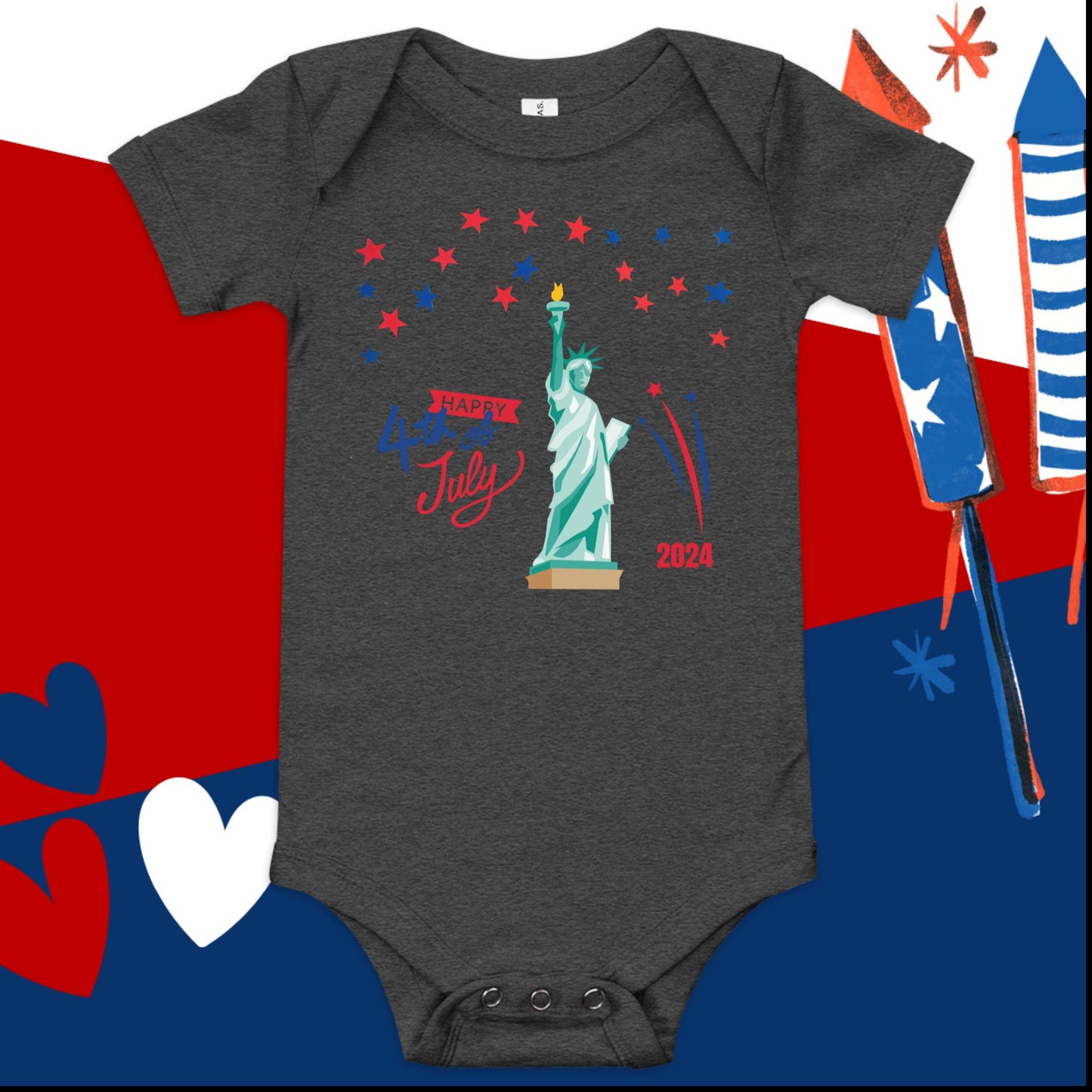 4th of July Baby Onesie