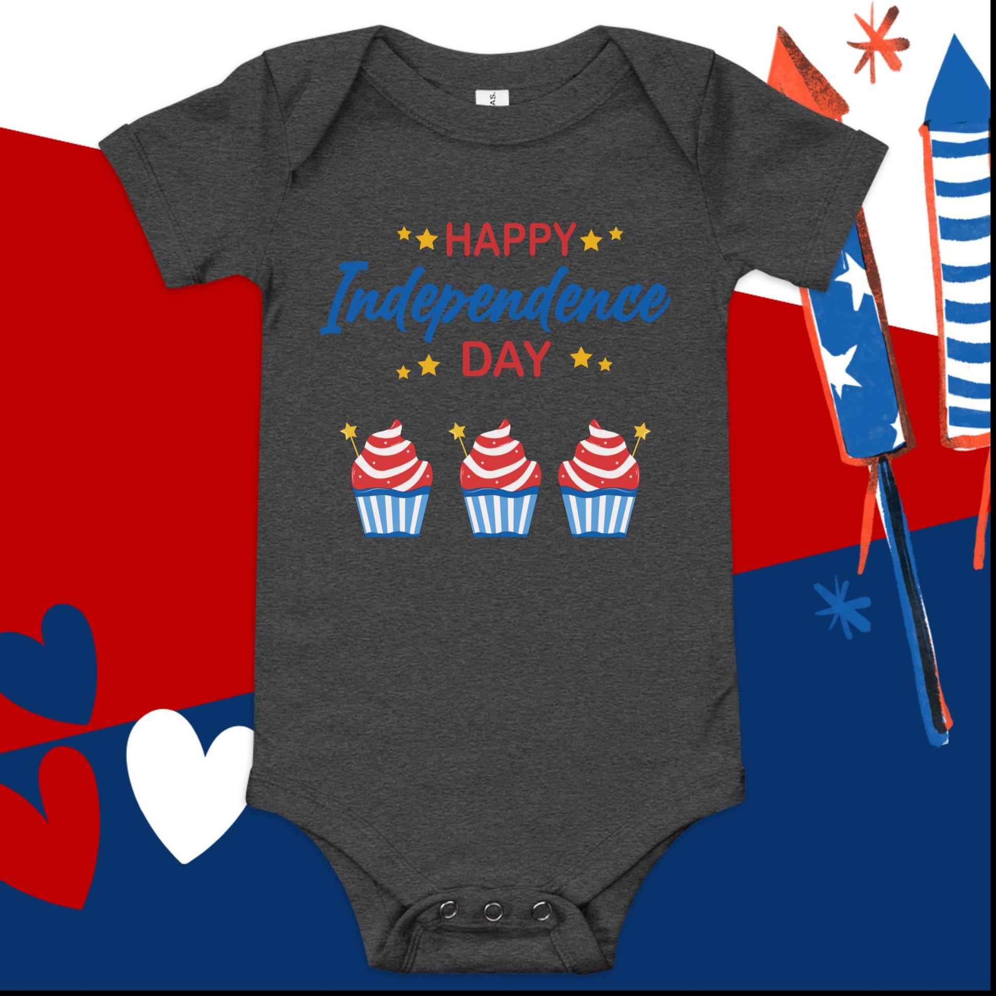 Happy Independence Day 4th of July Baby Onesie