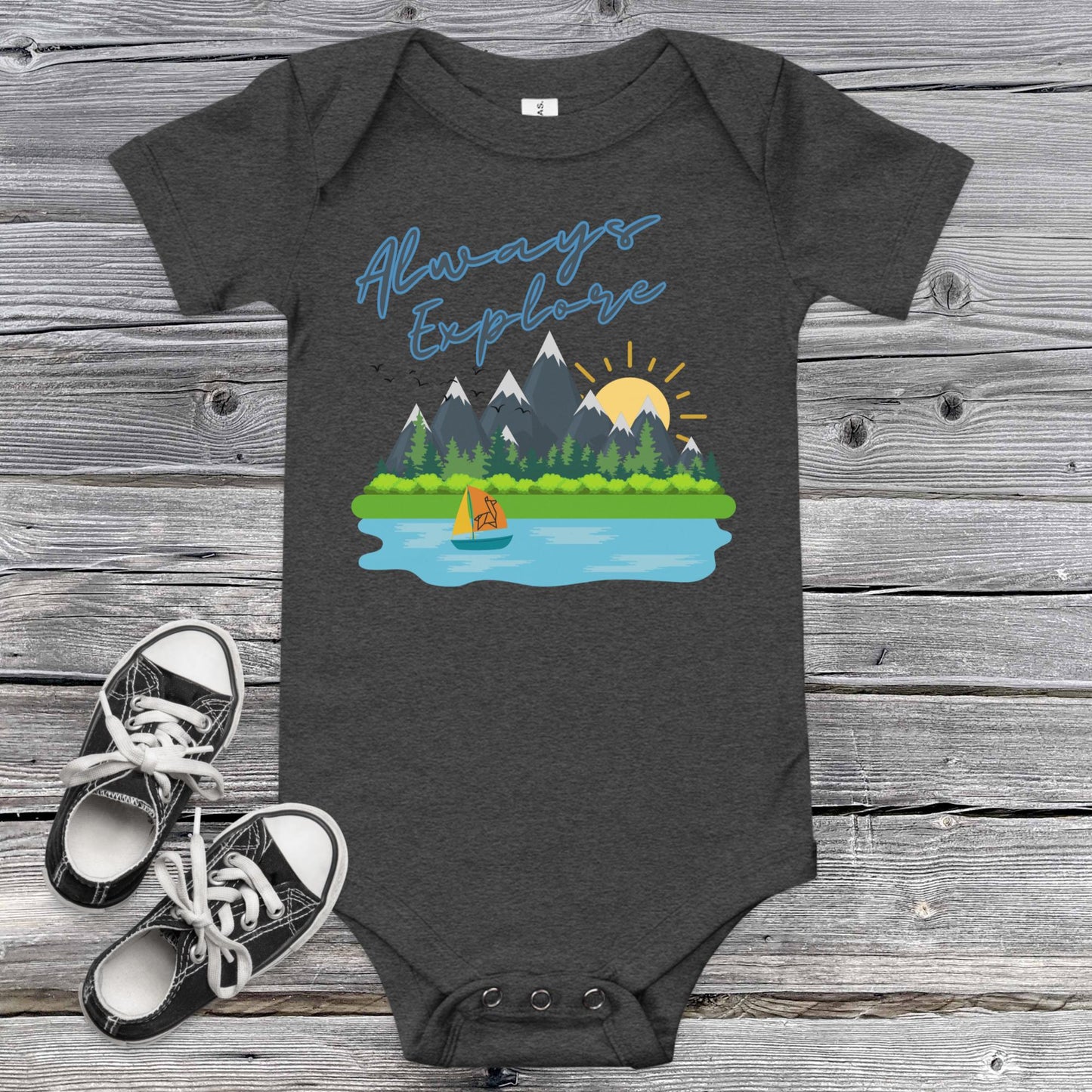 Mountains Baby Onesie