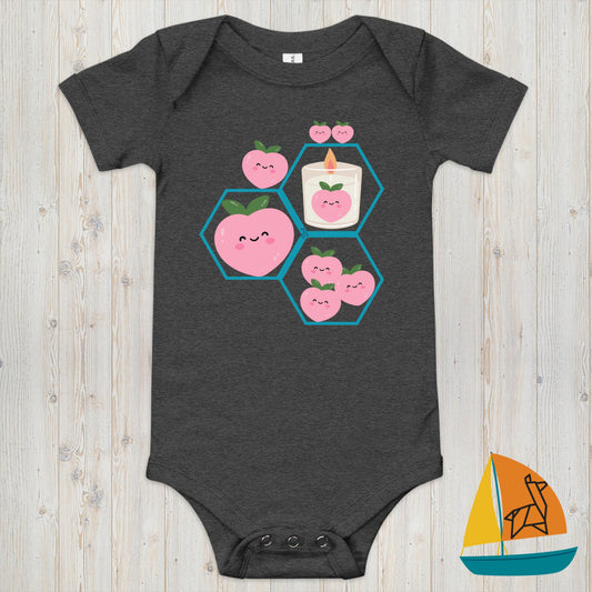 Pink Peach Baby Onesie