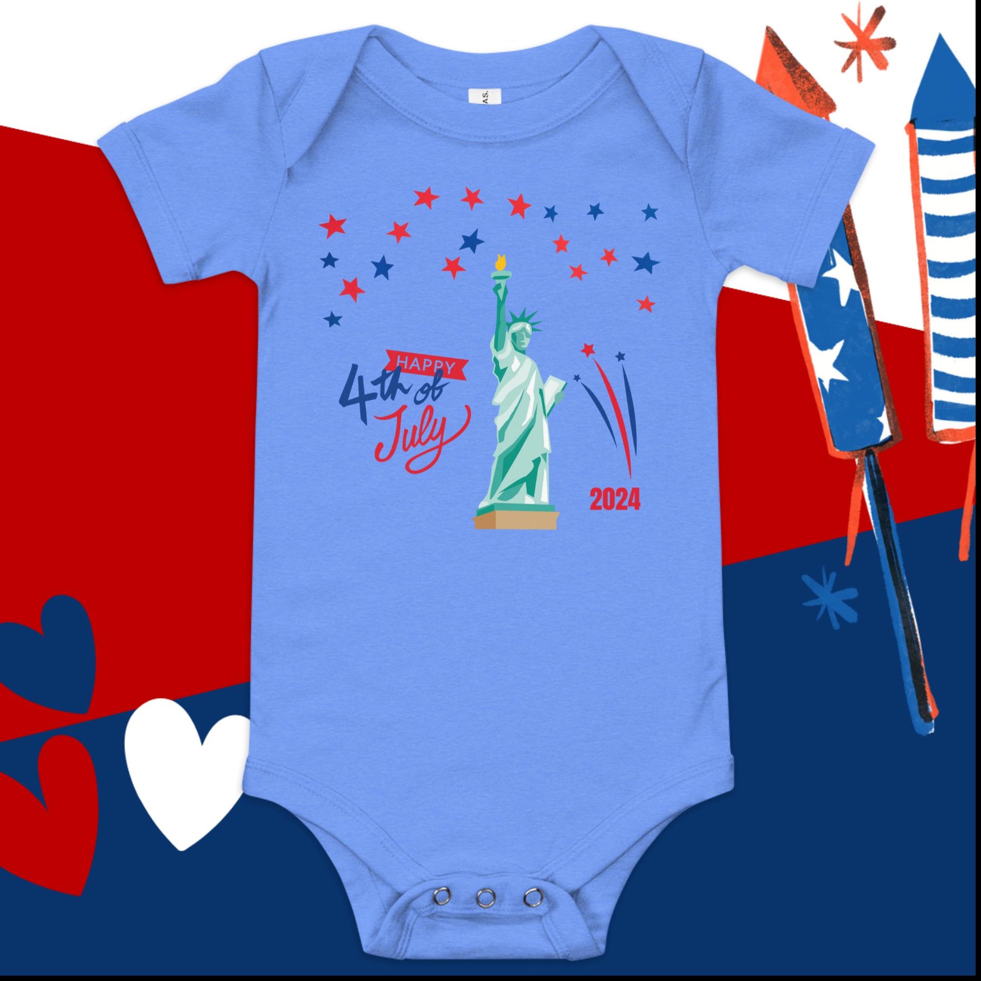 4th of July Baby Onesie