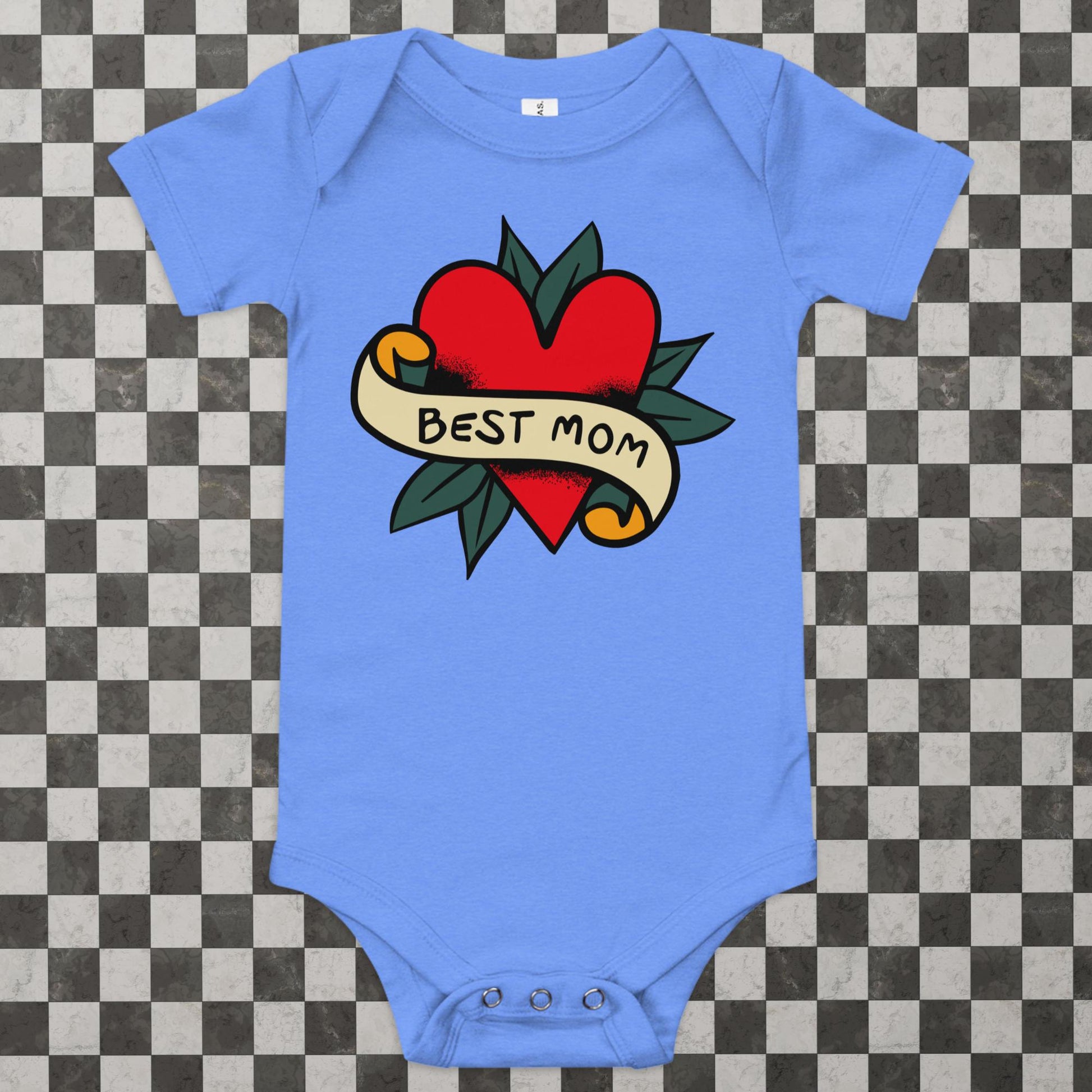 Best Mom Tattoo Baby Onesie