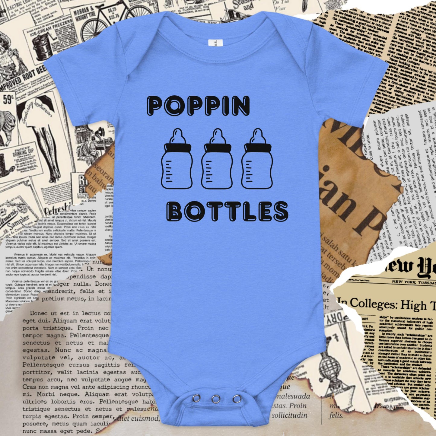 Poppin Bottles Baby Onesie