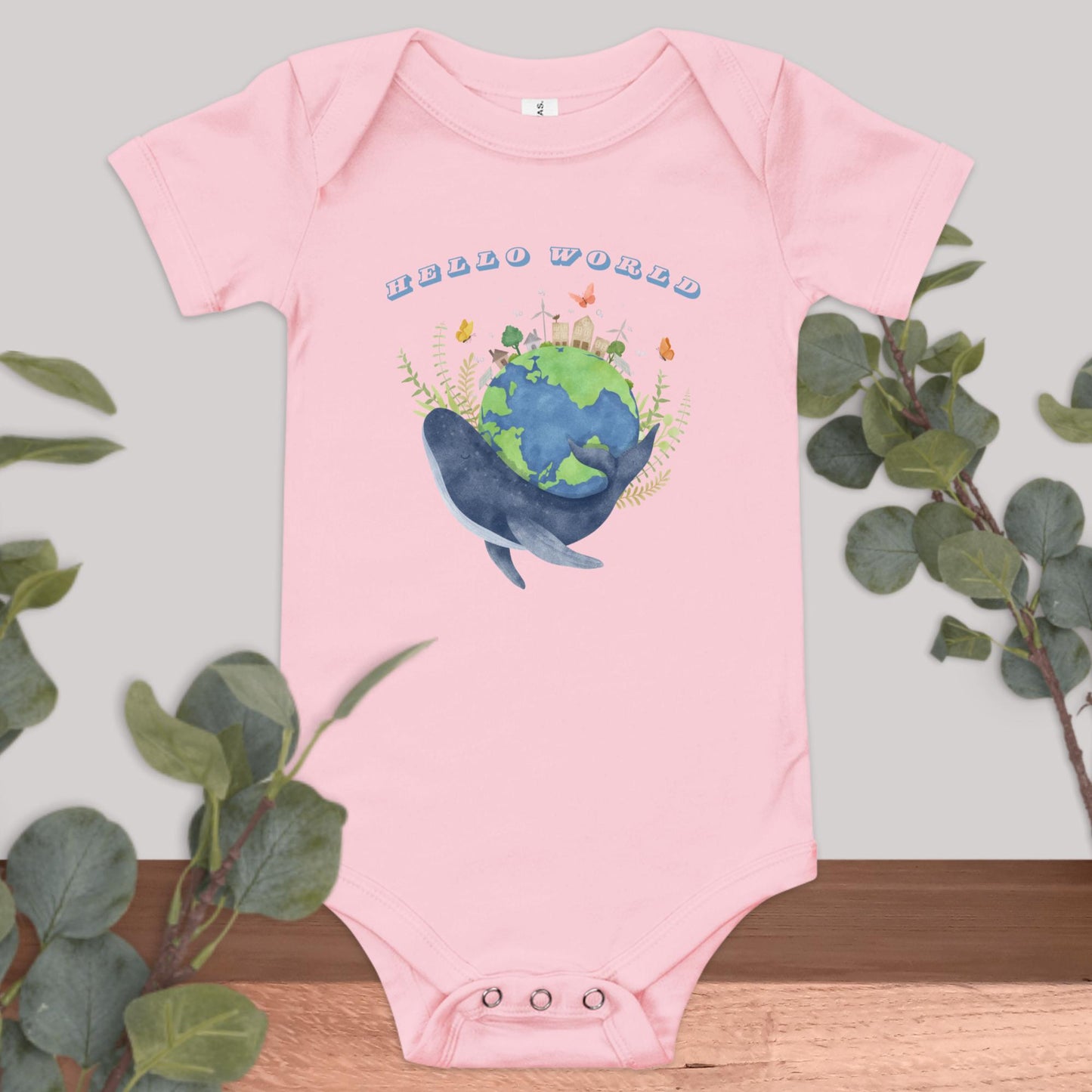 Hello World Baby Onesie