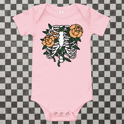 Roses and Ribs Baby Onesie