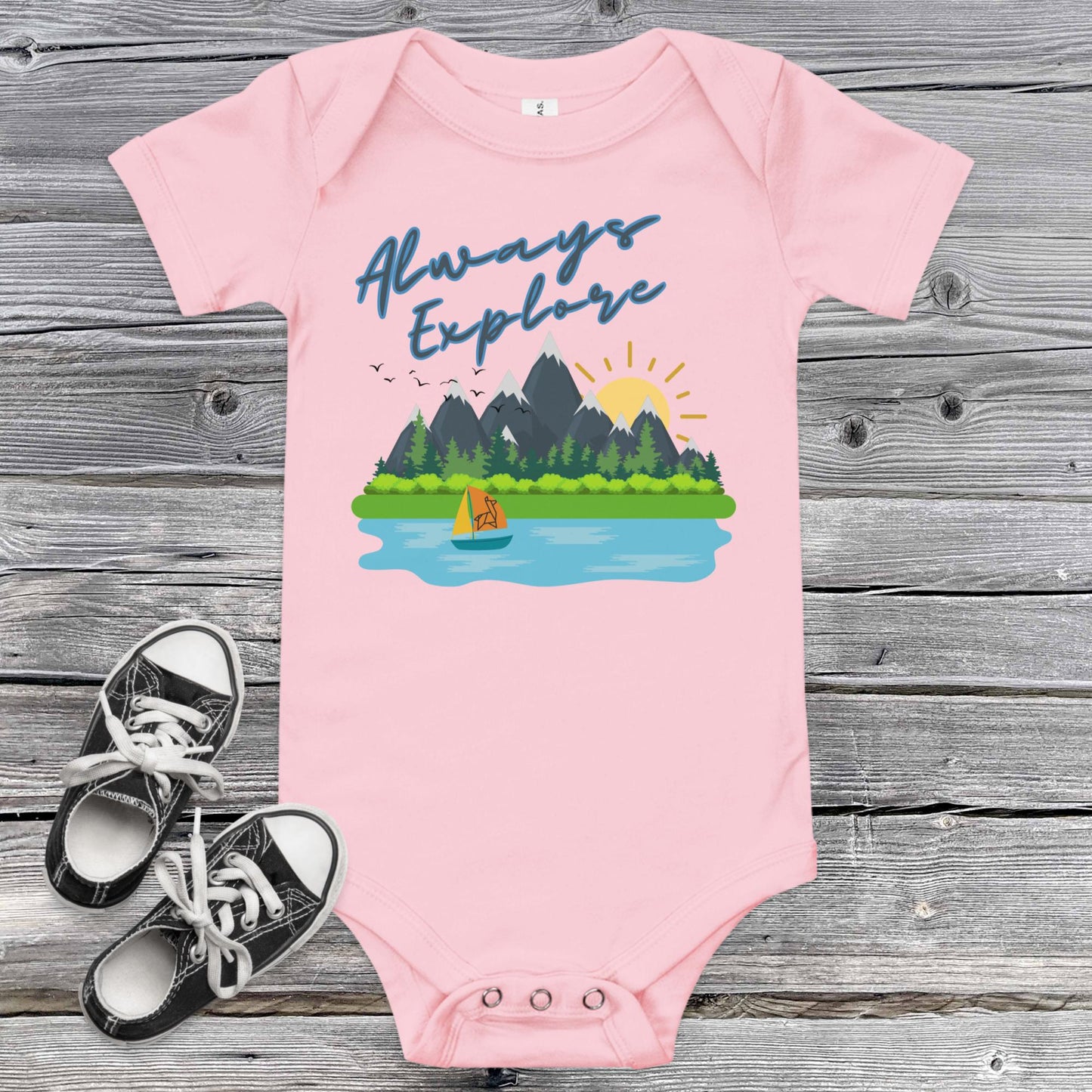 Mountains Baby Onesie