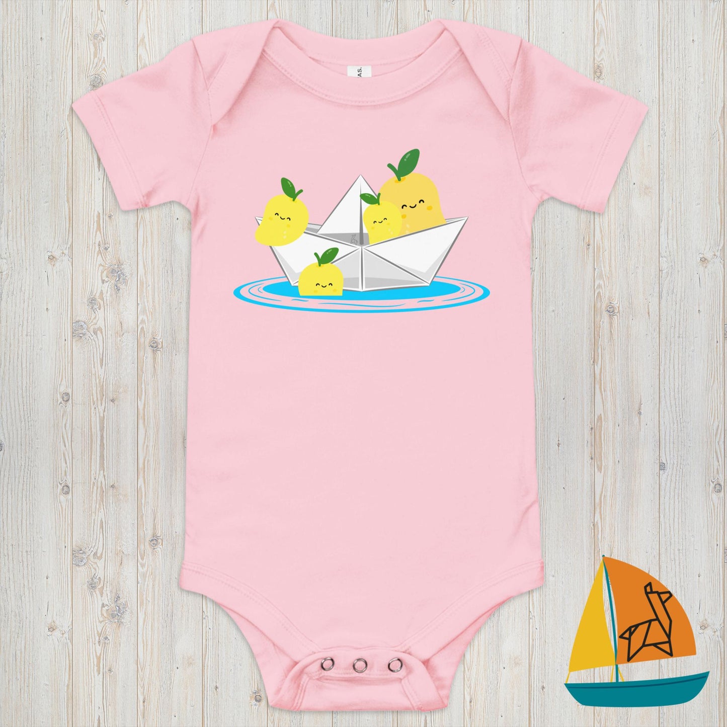 Lemons Sailing Baby Onesie