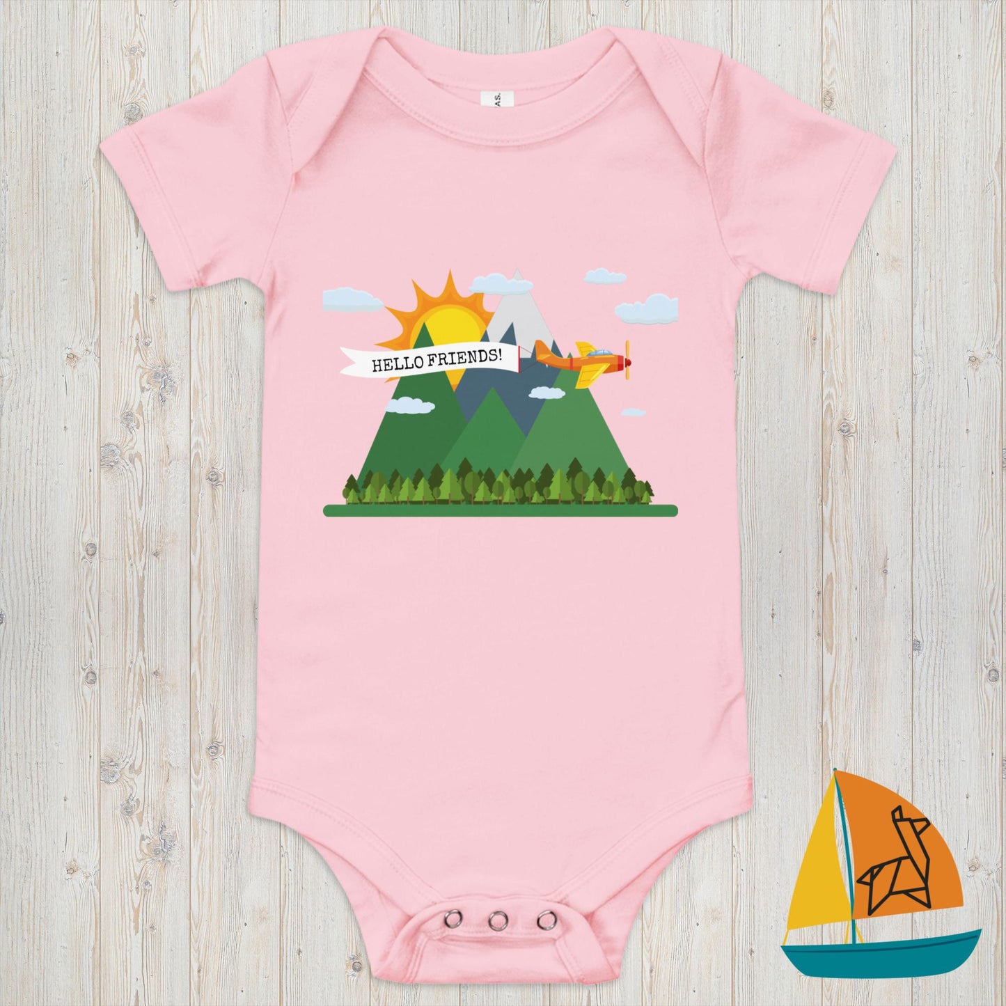 Mountains Baby Onesie