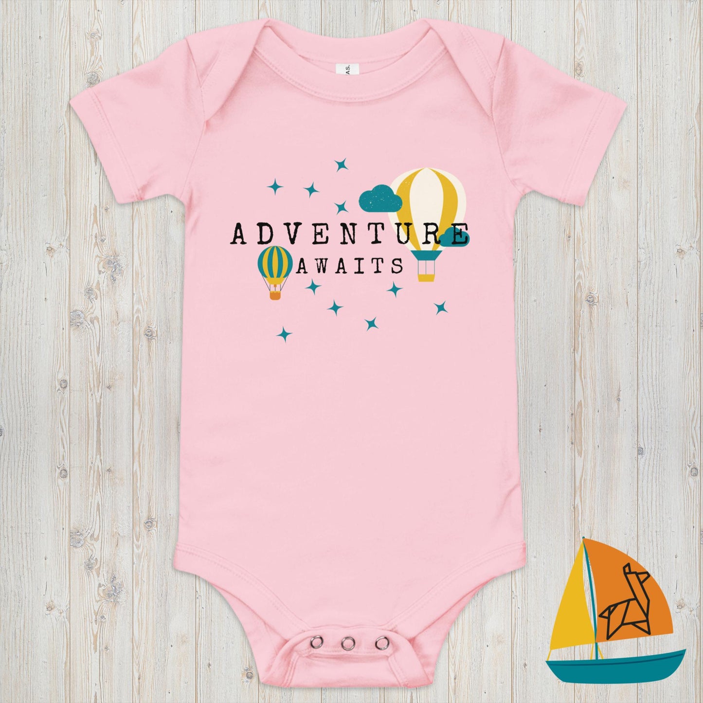 Air Balloon Adventure Baby Onesie