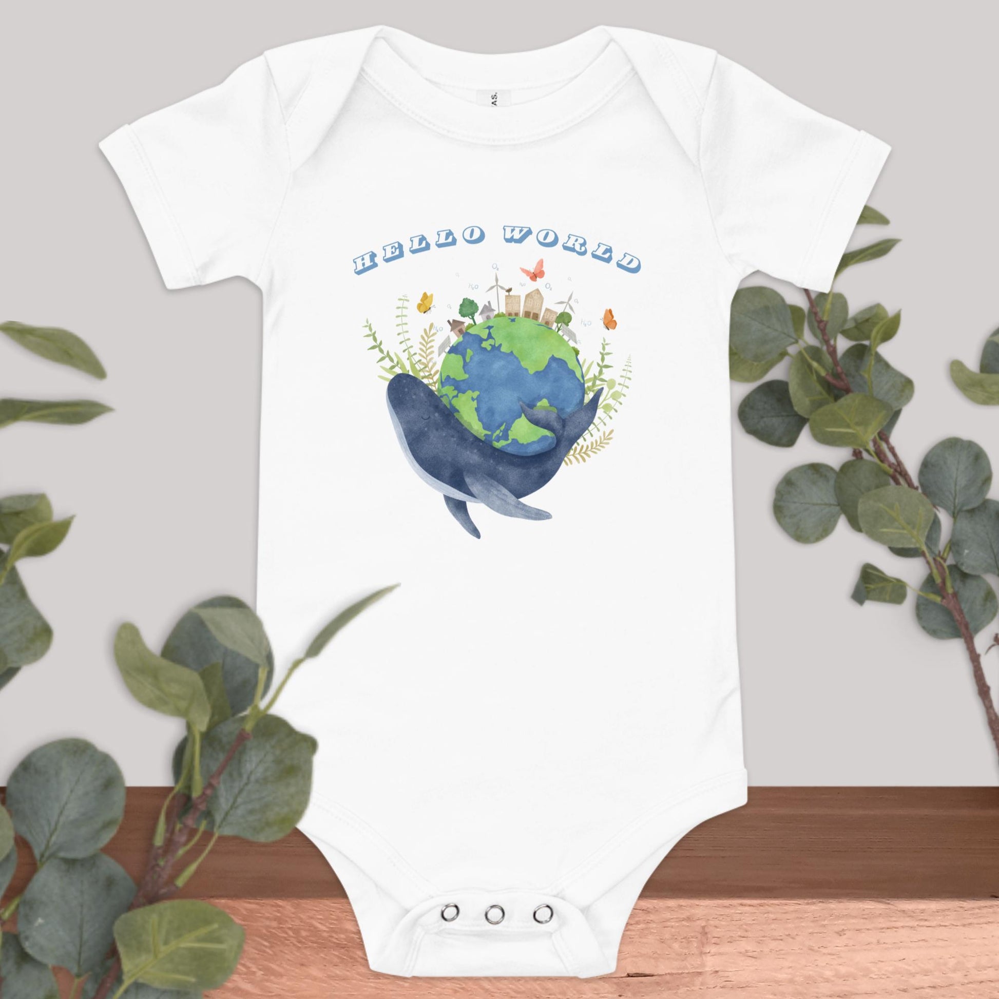 Hello World Baby Onesie