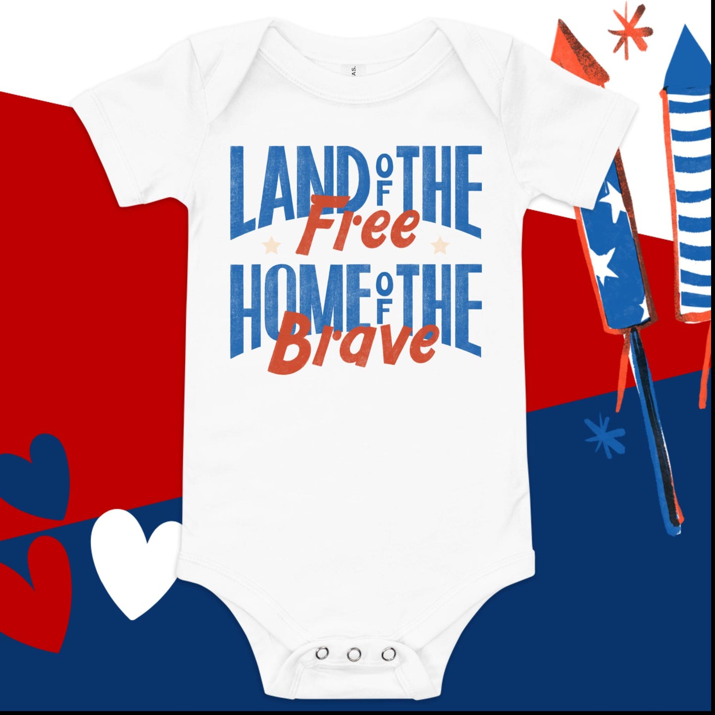 4th of July Baby Onesie