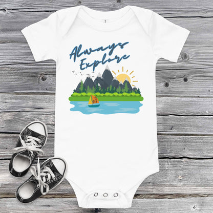 Mountains Baby Onesie