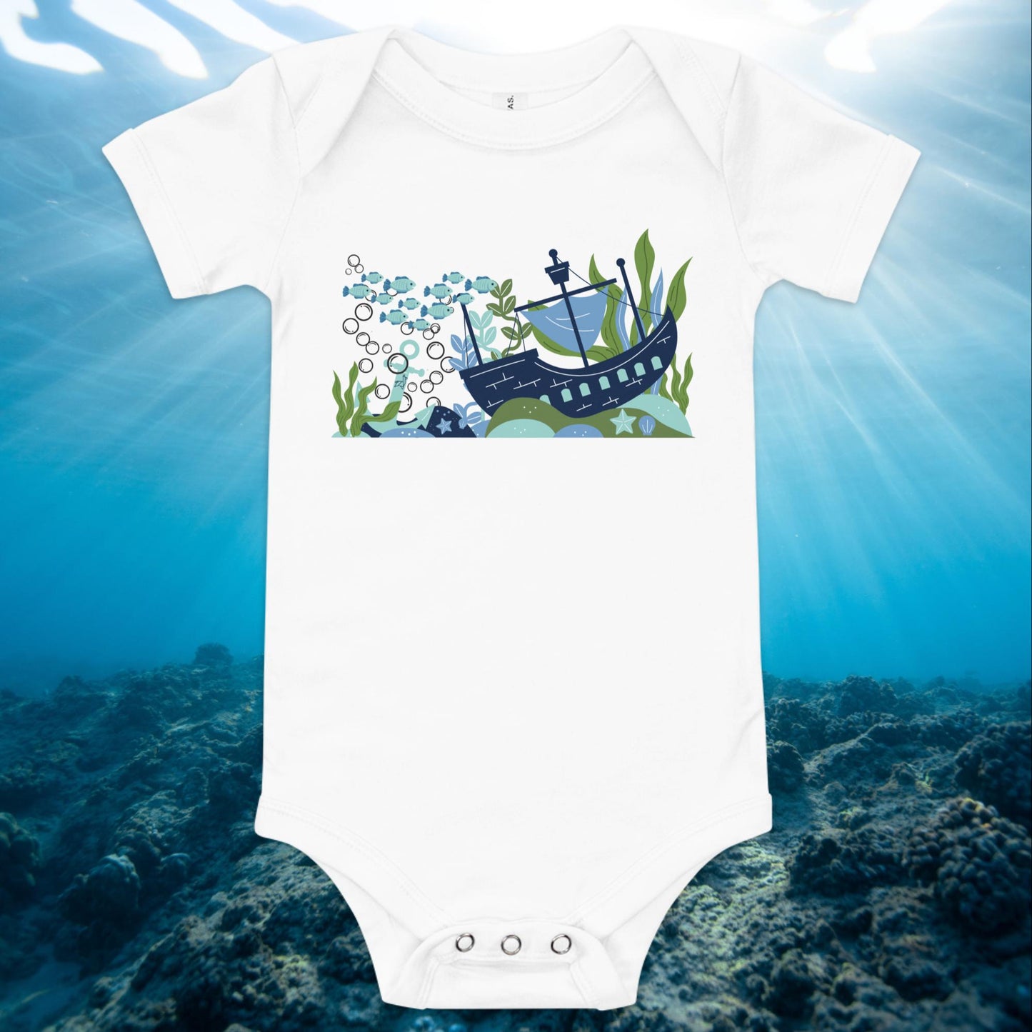 Sunken Ship Baby Onesie