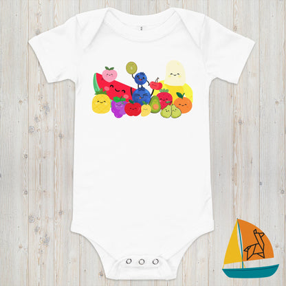 Bunch of Fruit Baby Onesie