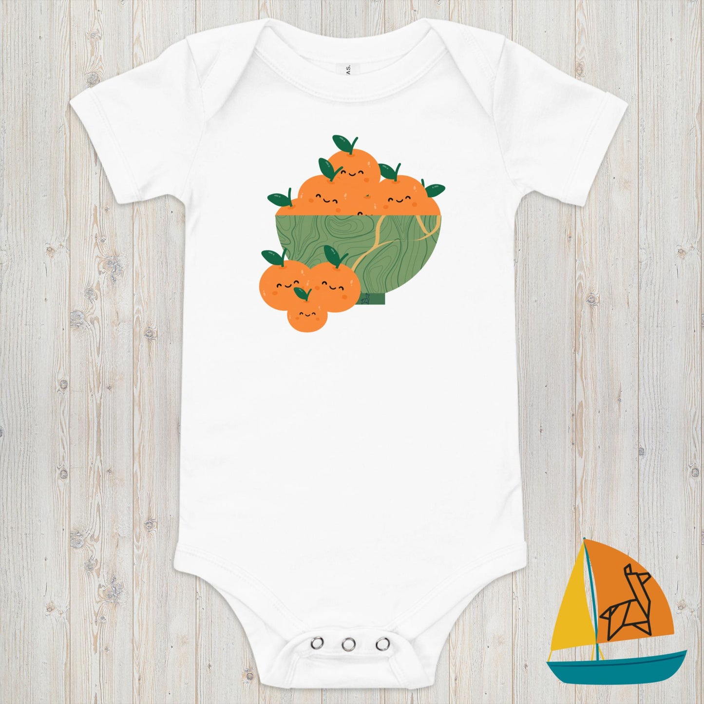 Orange Baby Onesie