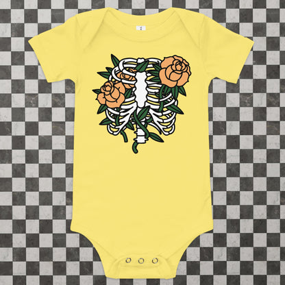 Roses and Ribs Baby Onesie