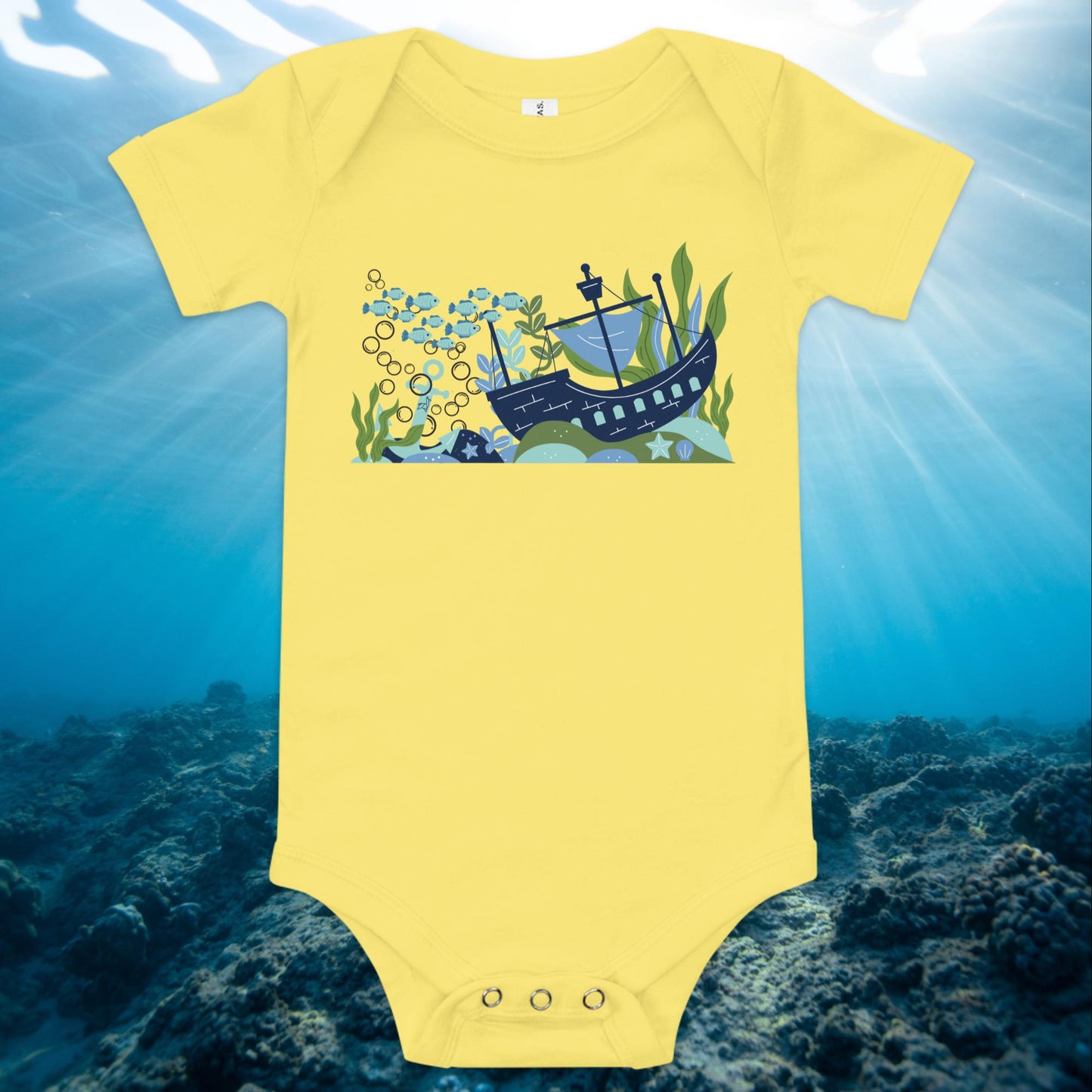 Sunken Ship Baby Onesie