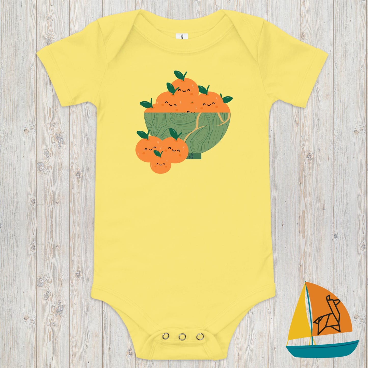 Orange Baby Onesie