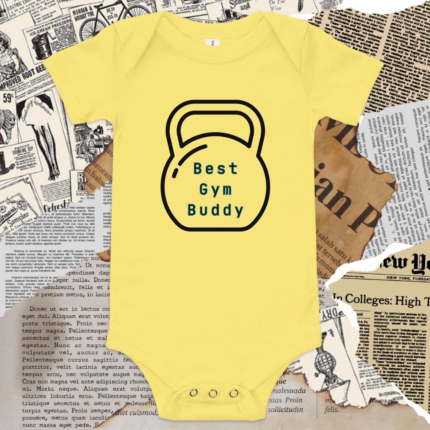 Best Gym Buddy Baby Onesie