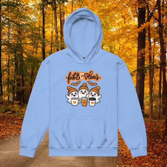Halloween Fabulous Ghost Besties Youth heavy blend hoodie