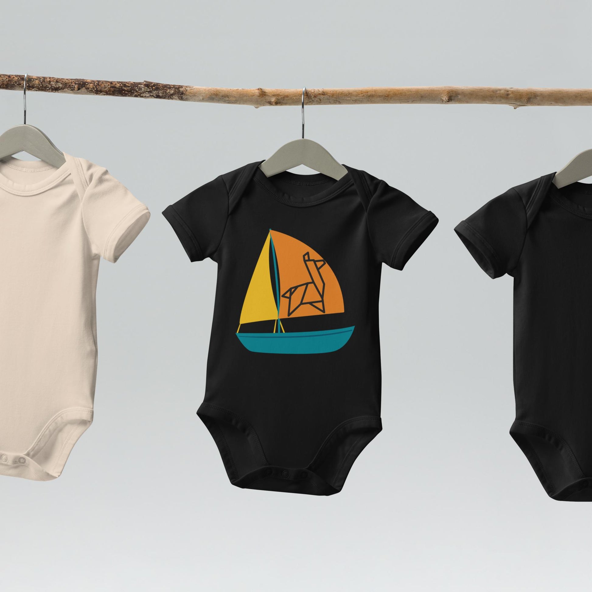 Sailing Llamas Baby Onesie