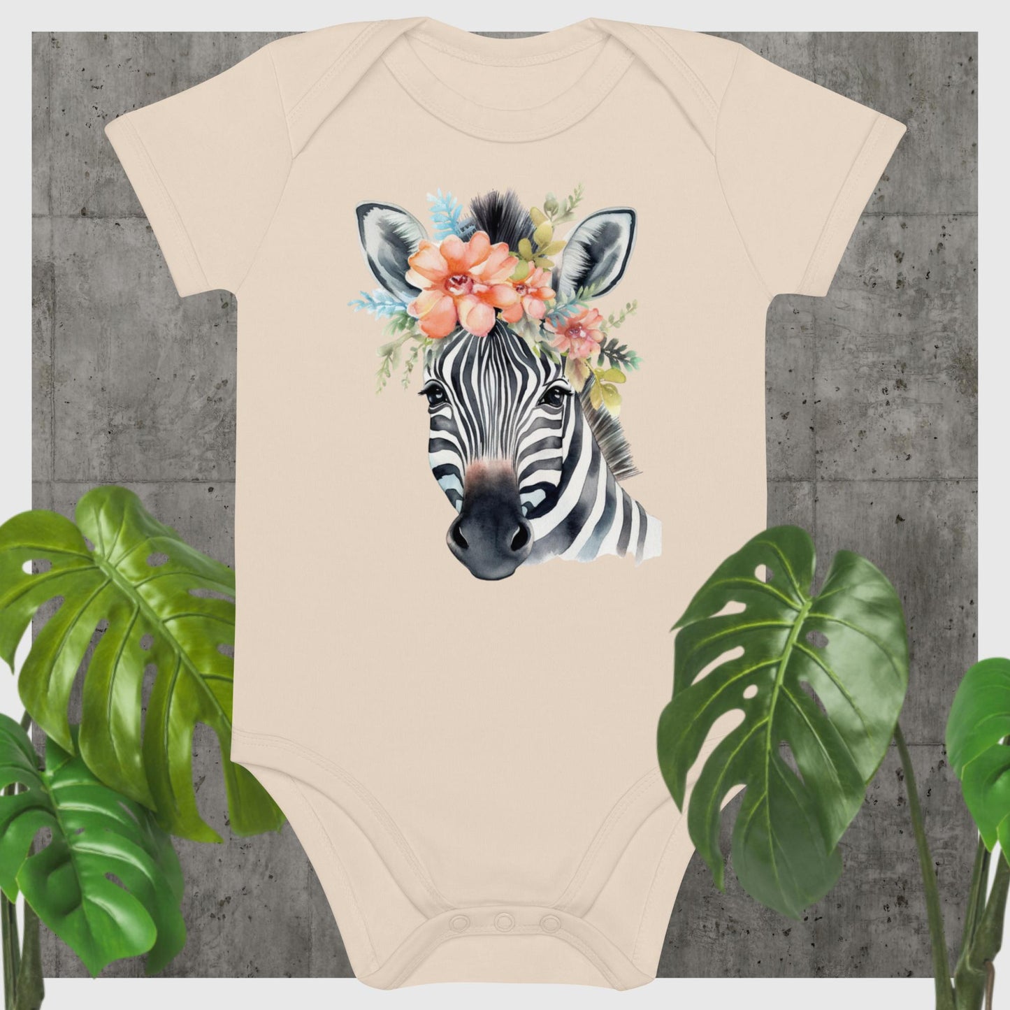 Zebra Baby Onesie